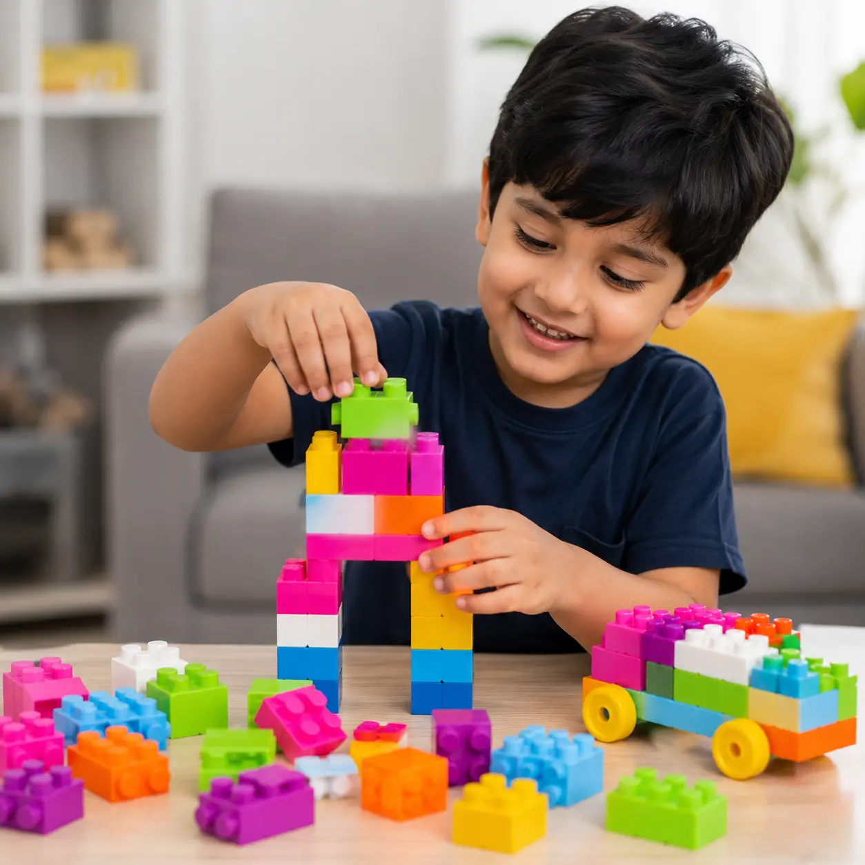 125 PCS Building Blocks Set for Kids | Educational Creative Construction Toy | STEM Learning Blocks for Boys & Girls (3+ Years)